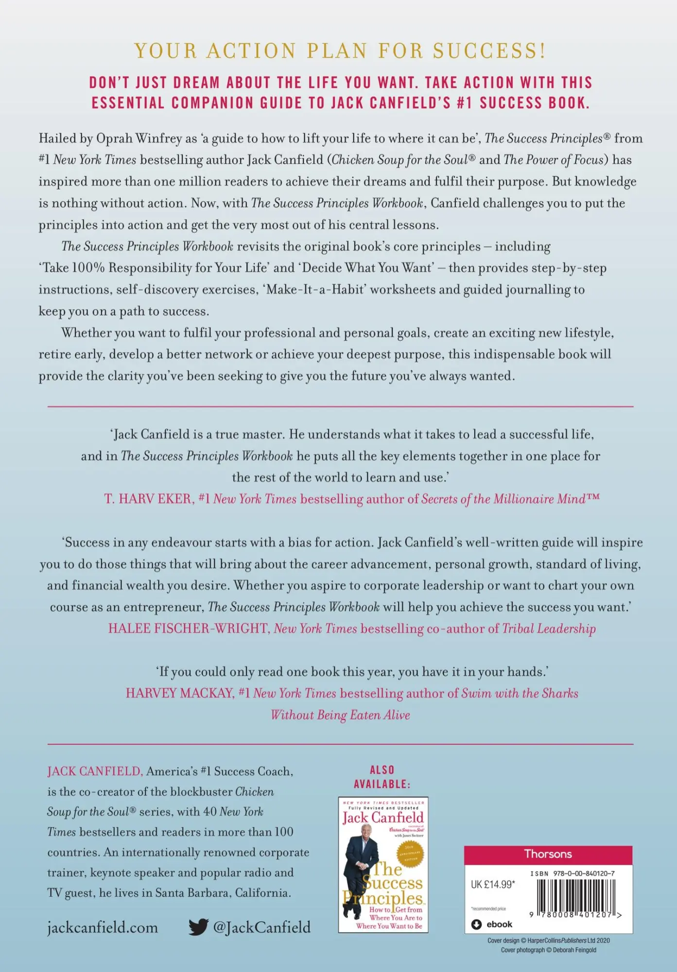 Rückseite: 9780008401207 | The Success Principles Workbook | Jack Canfield (u. a.) | Taschenbuch