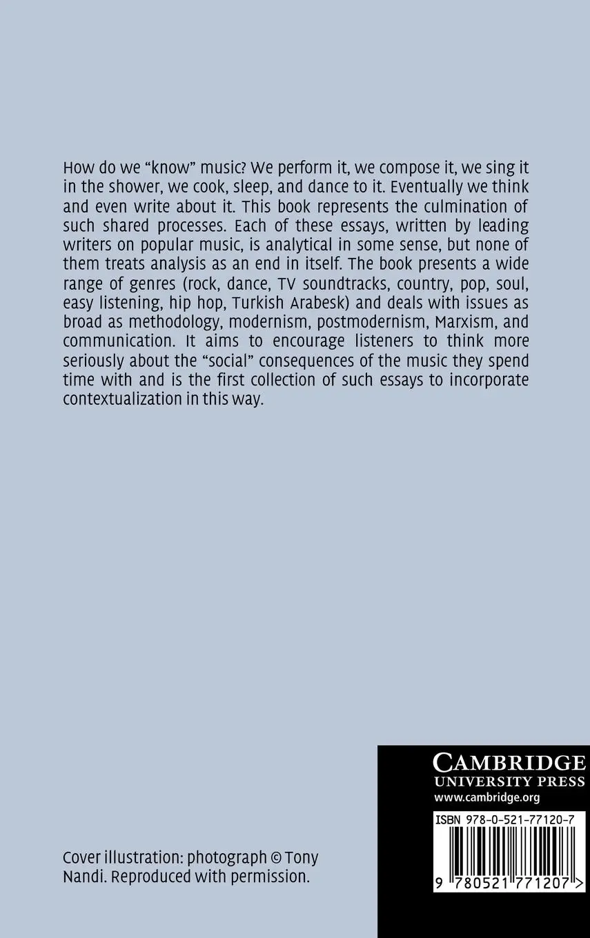 Rückseite: 9780521771207 | Analyzing Popular Music | Allan F. Moore | Buch | Buch Gebunden | 2008