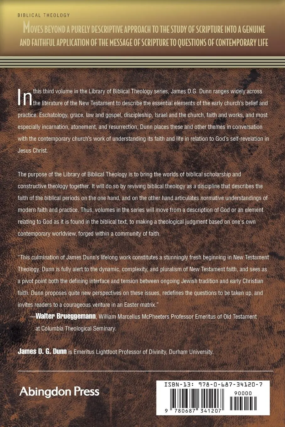Rückseite: 9780687341207 | New Testament Theology | An Introduction | James D. G. Dunn | Buch