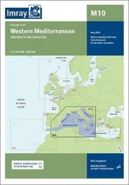 Cover: 9781786791207 | Imray Chart M10 | Western Mediterranean | Imray | (Land-)Karte | 2019