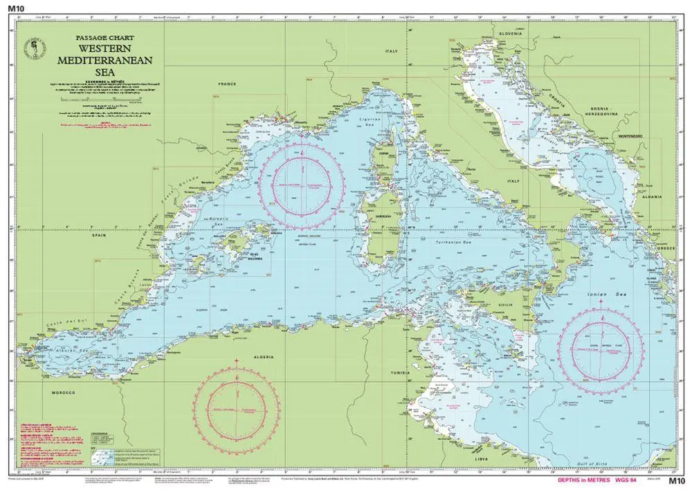 Bild: 9781786791207 | M10 Western Mediterranean | Imray M Series | (Land-)Karte | Englisch