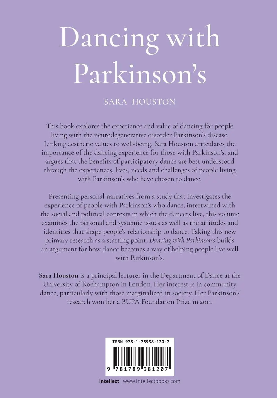 Rückseite: 9781789381207 | Dancing with Parkinson's | Sara Houston | Taschenbuch | Englisch