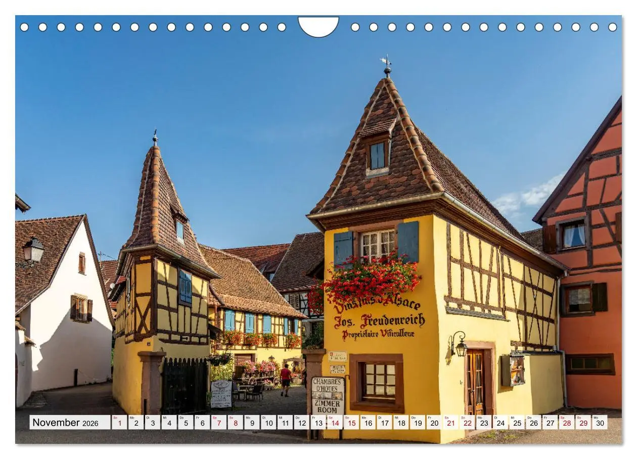 Bild: 9783457361207 | Die Elsässer Weinstraße (Wandkalender 2026 DIN A4 quer), CALVENDO...