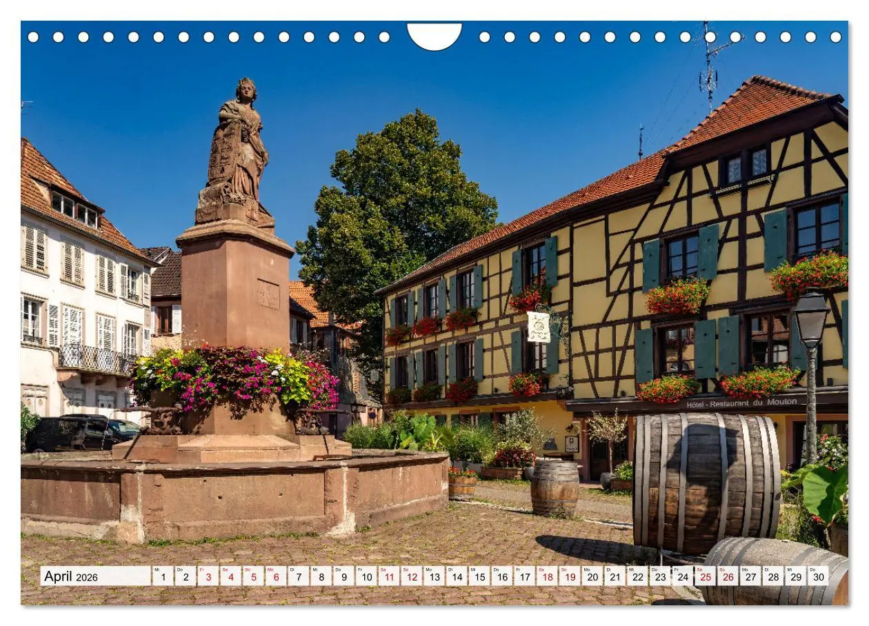 Bild: 9783457361207 | Die Elsässer Weinstraße (Wandkalender 2026 DIN A4 quer), CALVENDO...