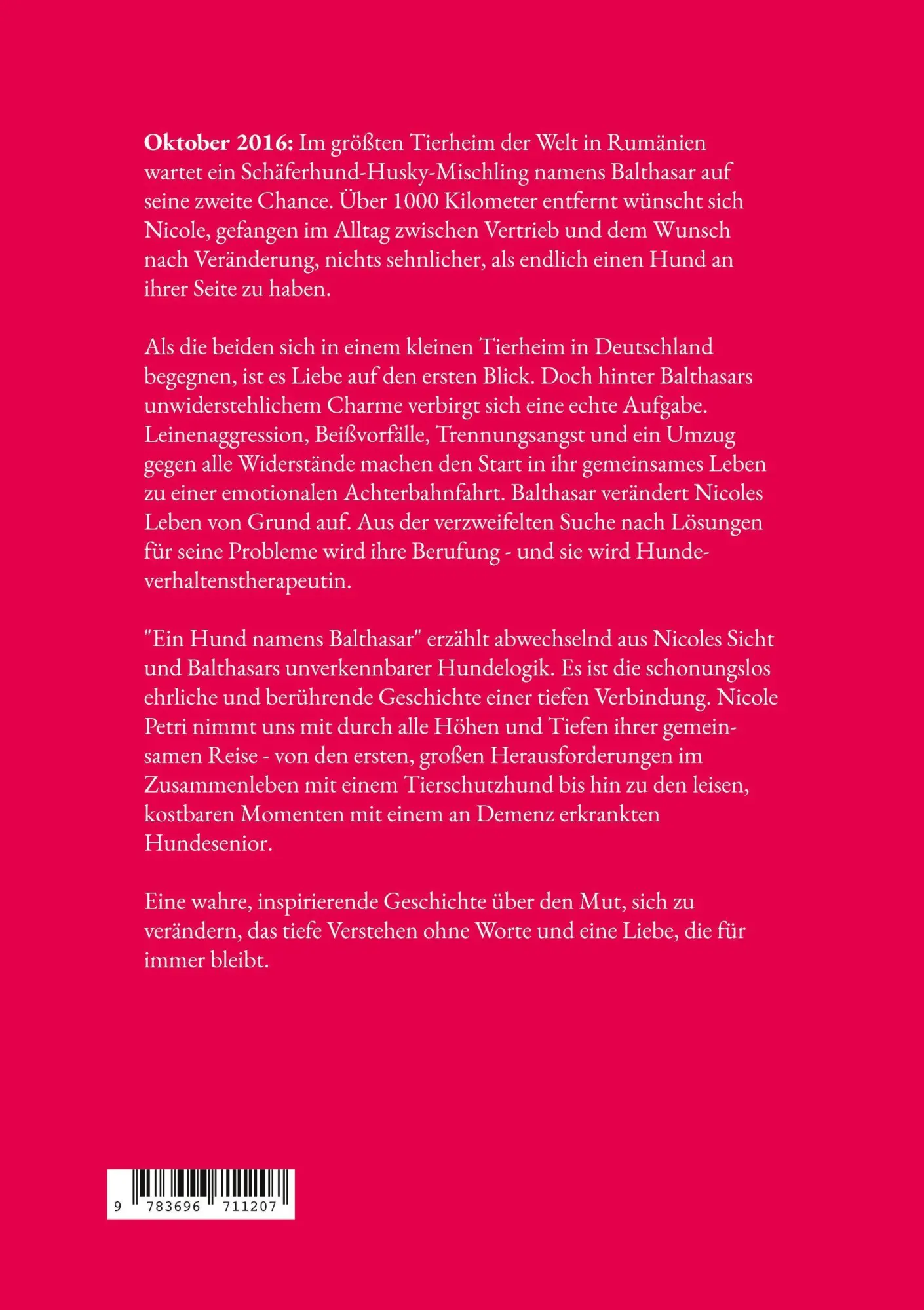 Rückseite: 9783696711207 | Ein Hund namens Balthasar | Nicole Petri | Taschenbuch | 148 S. | 2026
