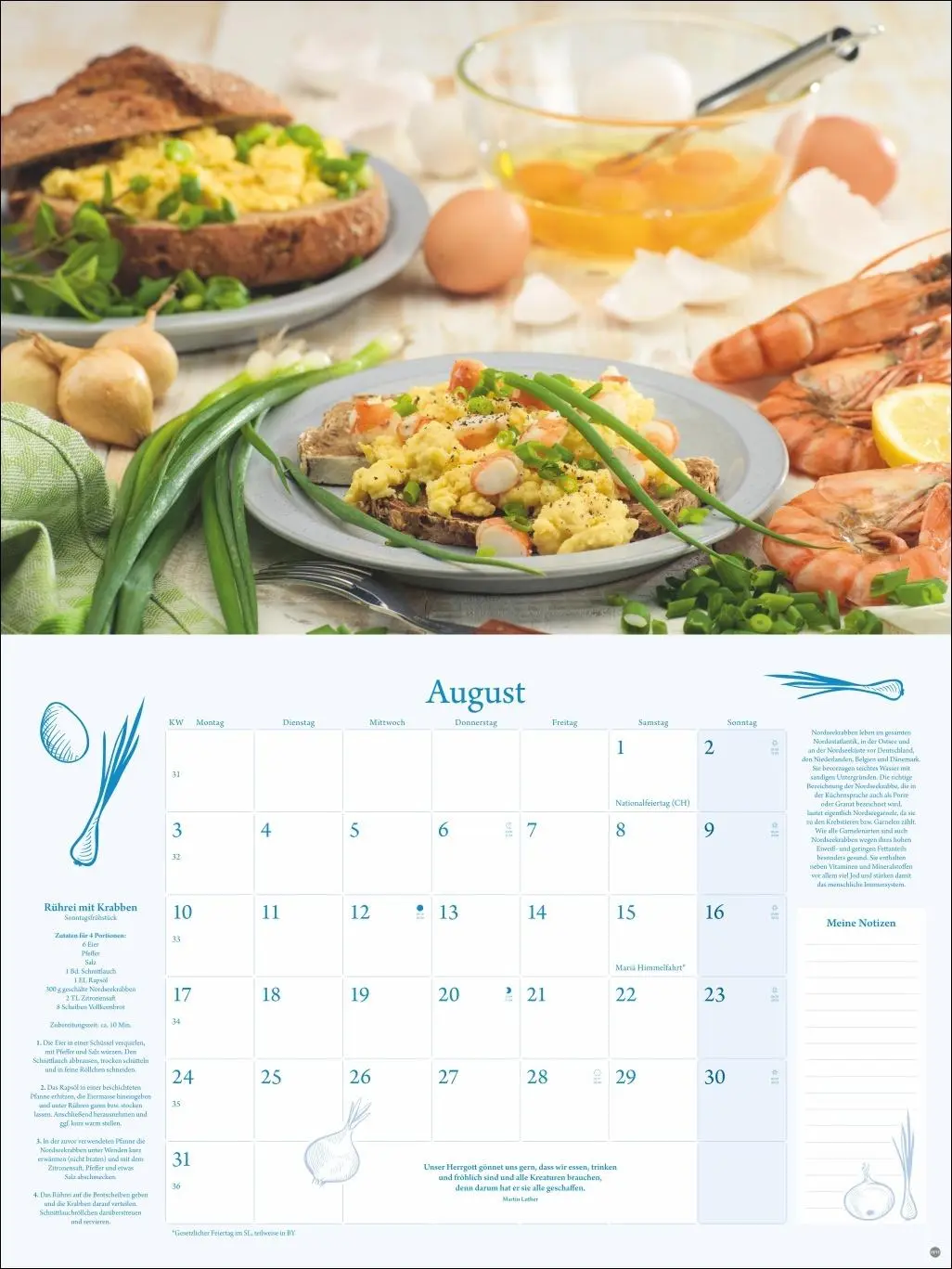 Bild: 9783756411207 | Küchenkalender Broschur XL 2026 | Heye | Kalender | 28 S. | Deutsch