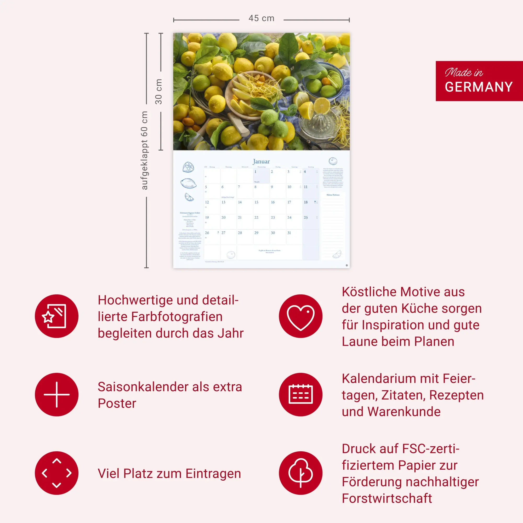 Bild: 9783756411207 | Küchenkalender Broschur XL 2026 | Heye | Kalender | 28 S. | Deutsch