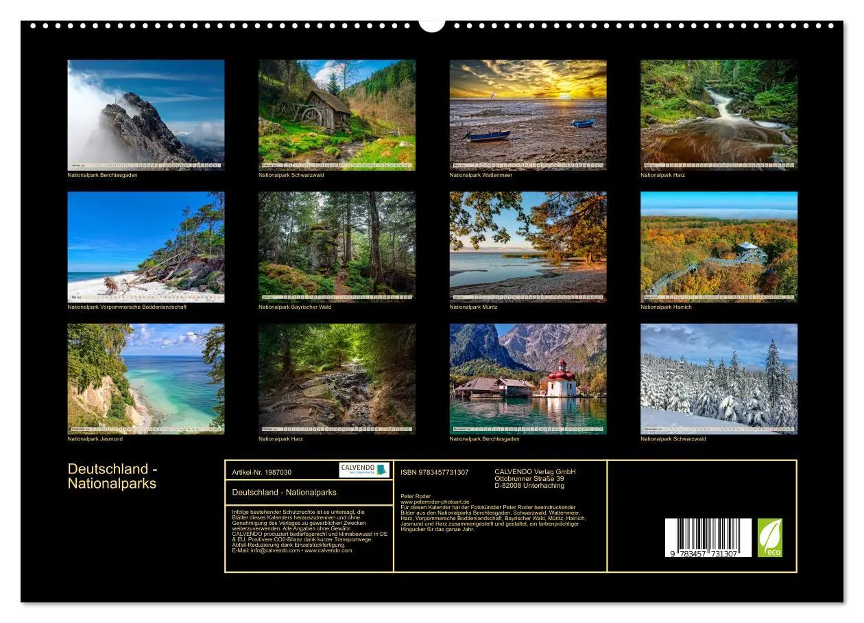 Bild: 9783457731307 | Deutschland - Nationalparks (hochwertiger Premium Wandkalender 2026...