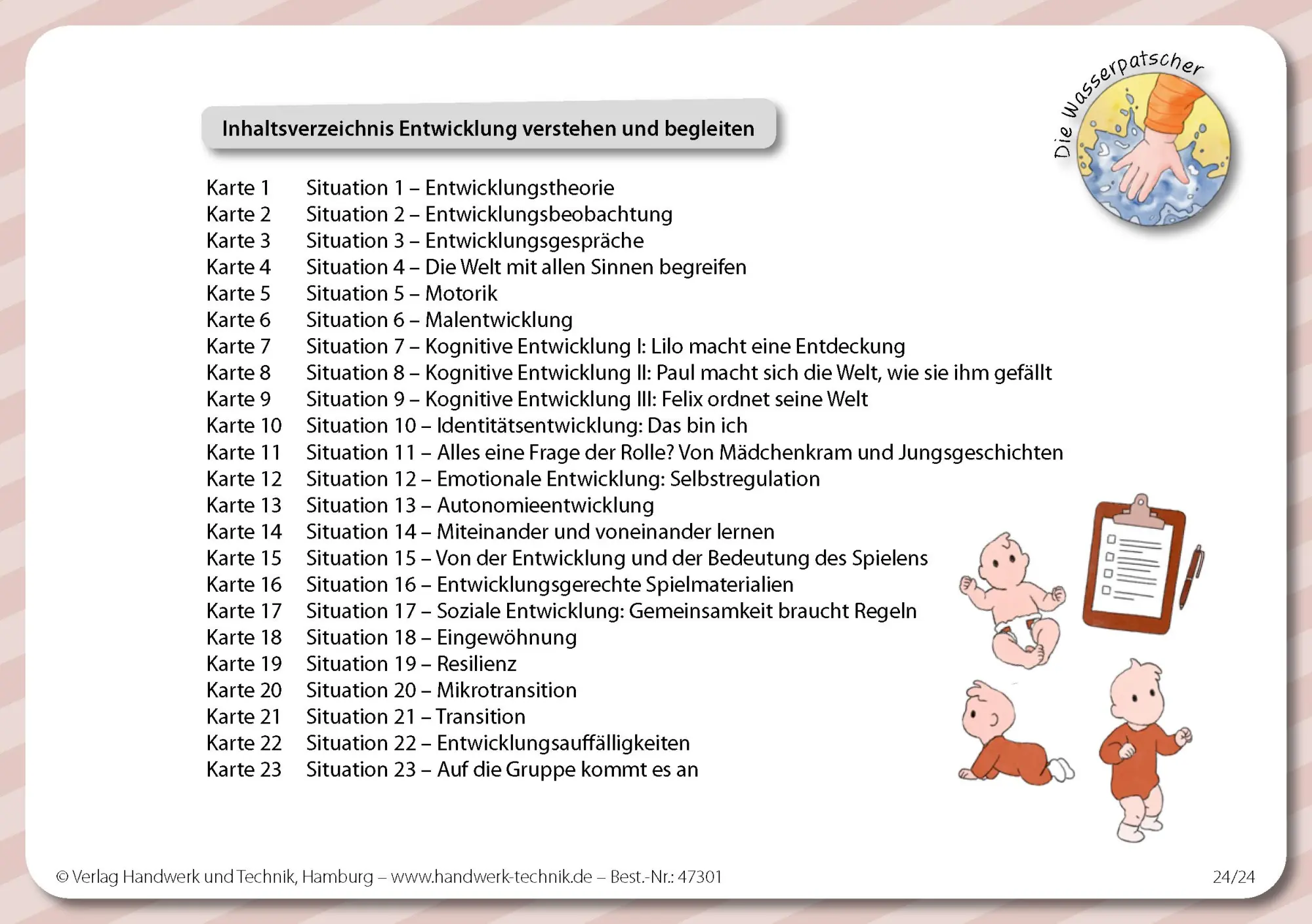Cover: 9783582161307 | Kartenset Krippe - Die Wasserpatscher | Heike Schulz (u. a.) | Box