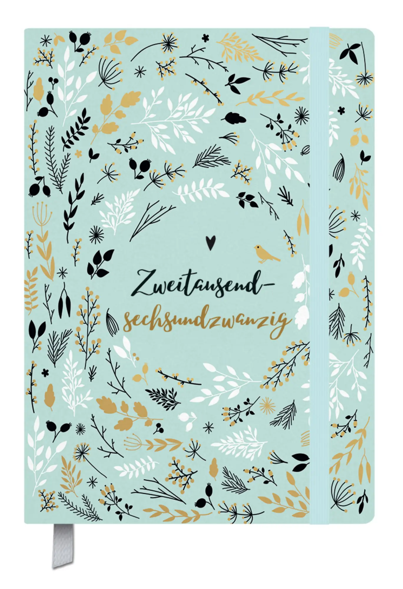 Cover: 9783731891307 | Terminkalender Campus Mint Flowers 18 Monate 2026/2027 | Verlag Korsch
