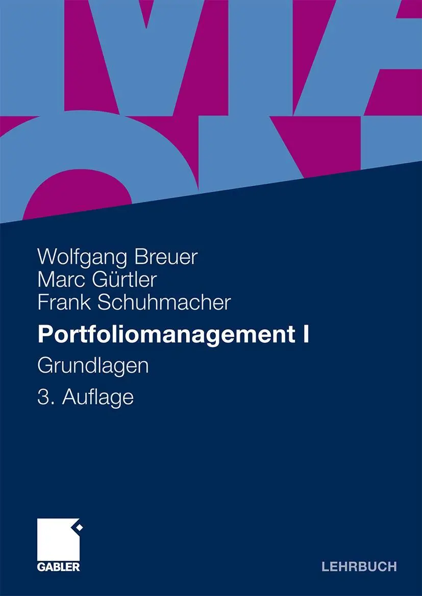Cover: 9783834921307 | Portfoliomanagement I | Grundlagen | Wolfgang Breuer (u. a.) | Buch