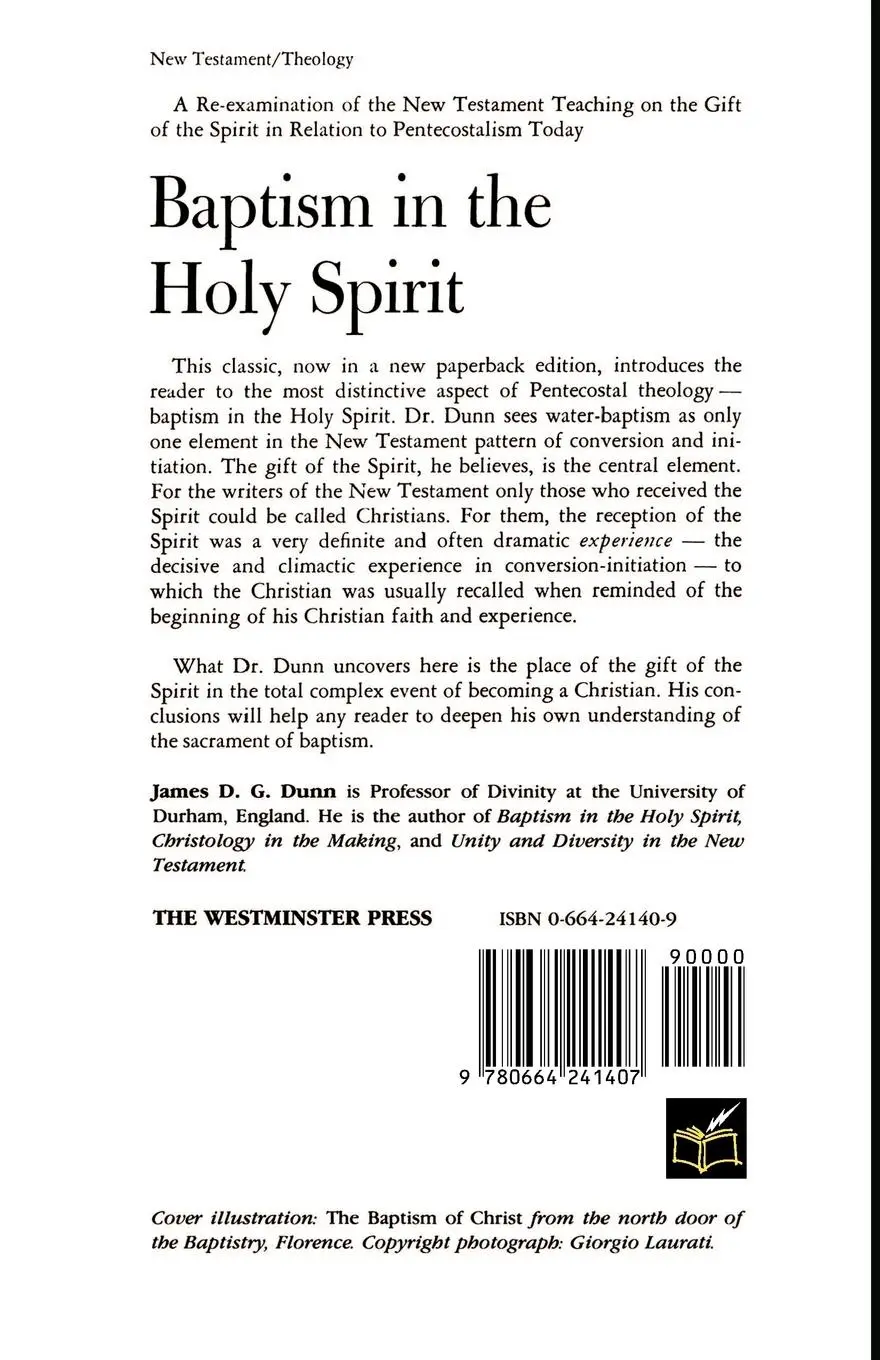 Rückseite: 9780664241407 | Baptism in the Holy Spirit | James D. G. Dunn | Taschenbuch | Englisch
