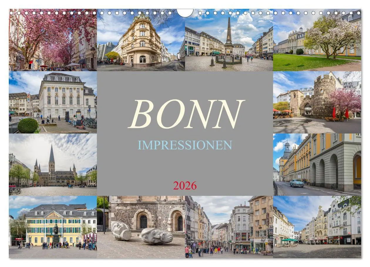 Cover: 9783457411407 | Bonn Impressionen (Wandkalender 2026 DIN A3 quer), CALVENDO...