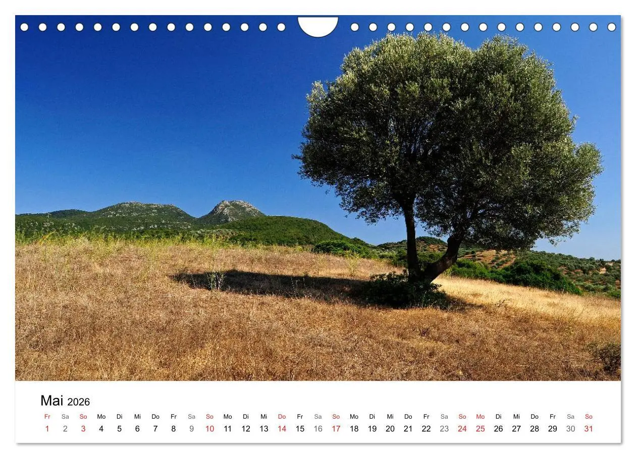 Bild: 9783516121407 | Peloponnes Impressionen / 2026 (Wandkalender 2026 DIN A4 quer),...