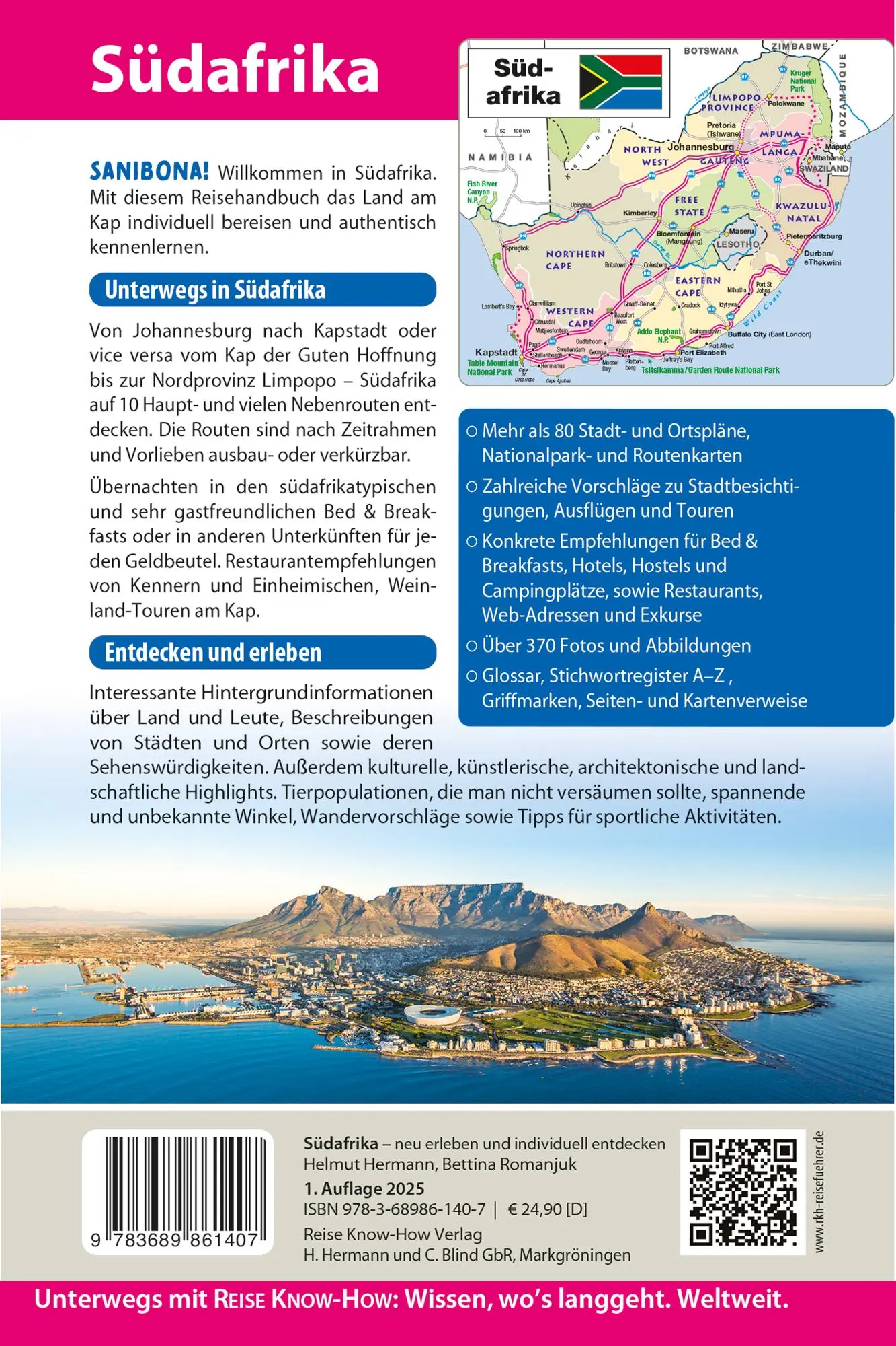 Rückseite: 9783689861407 | Reise Know-How Reiseführer Südafrika | Helmut Hermann (u. a.) | Buch