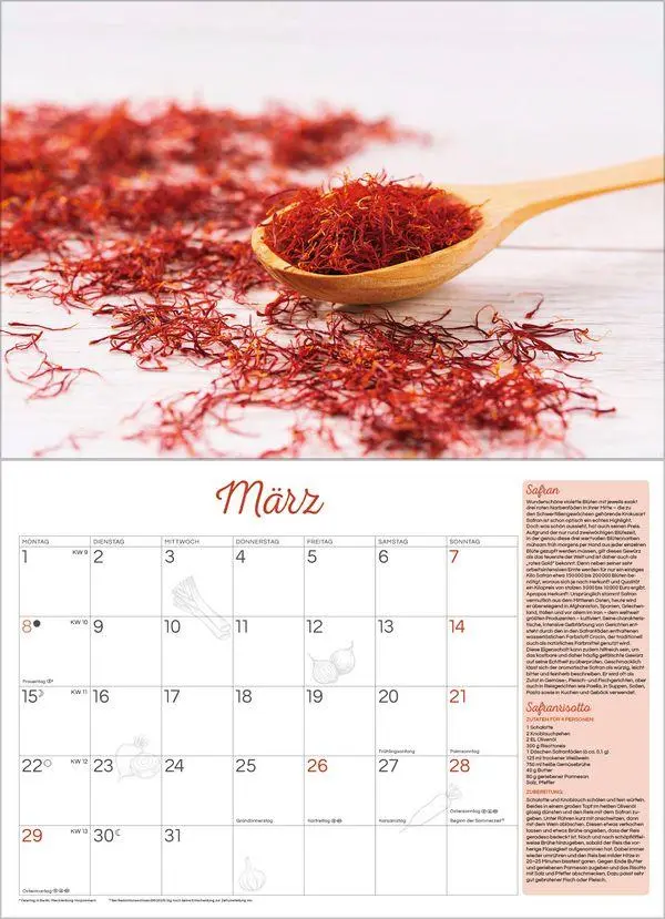 Bild: 9783819301407 | Kräuter und Gewürze 2027 | Verlag Korsch | Kalender | 13 S. | Deutsch