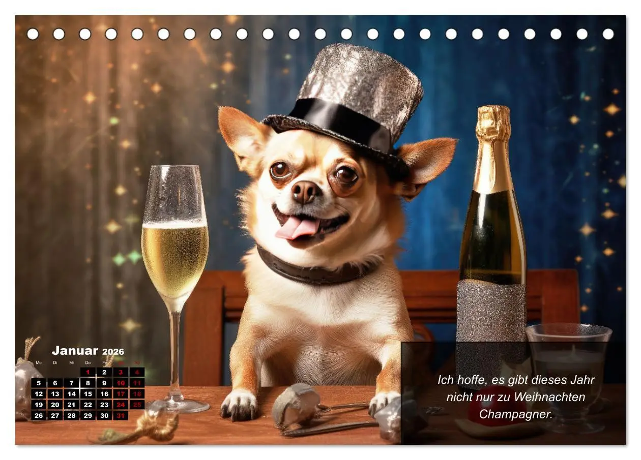 Bild: 9783457401507 | Lustige Chihuahua-Momente (Tischkalender 2026 DIN A5 quer),...
