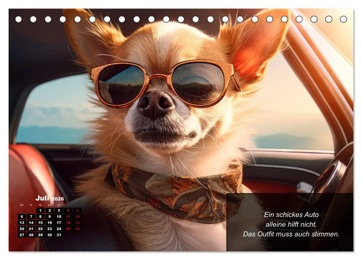 Bild: 9783457401507 | Lustige Chihuahua-Momente (Tischkalender 2026 DIN A5 quer),...