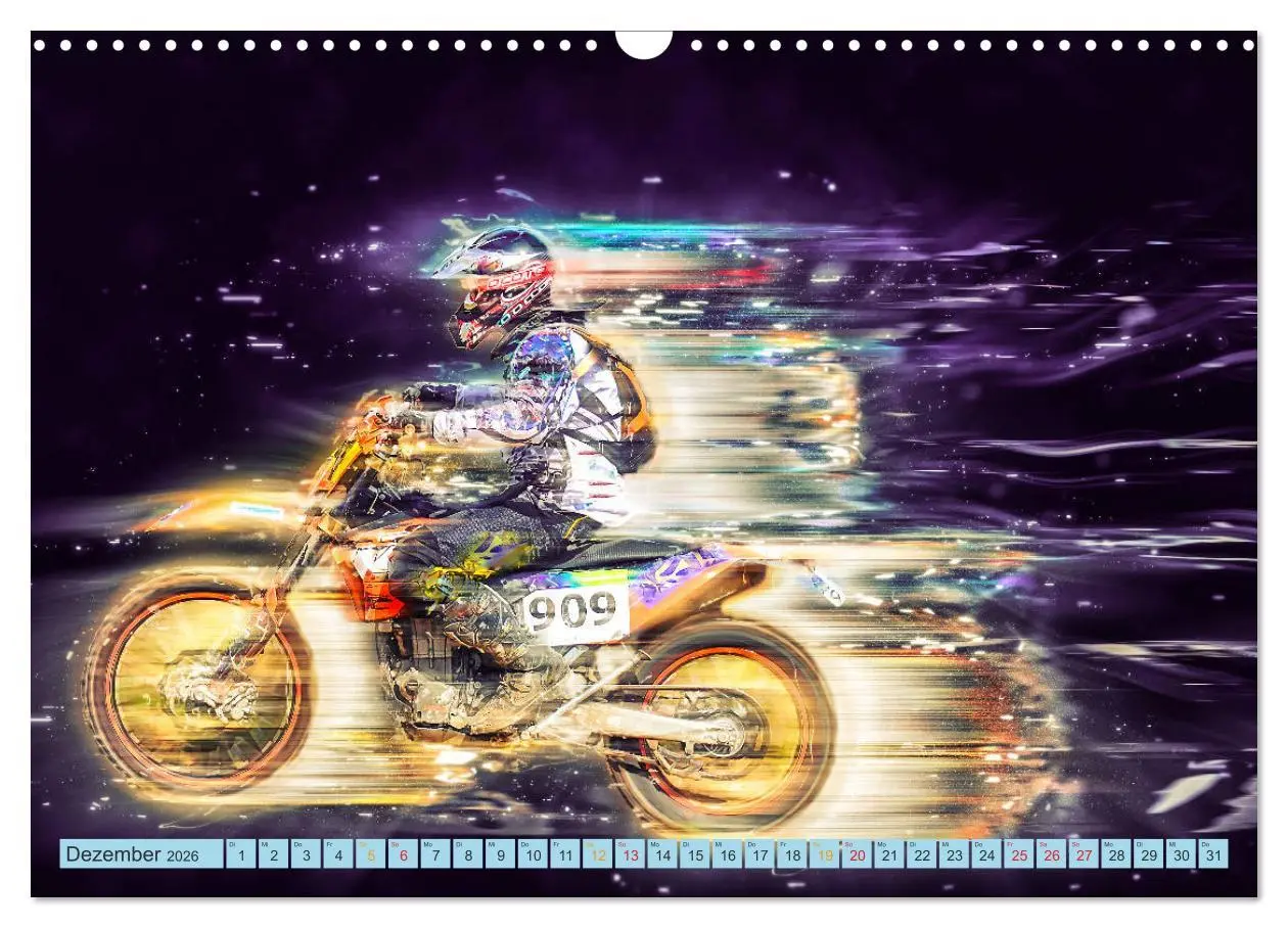 Bild: 9783457881507 | Motocross - extrem cool (Wandkalender 2026 DIN A3 quer), CALVENDO...