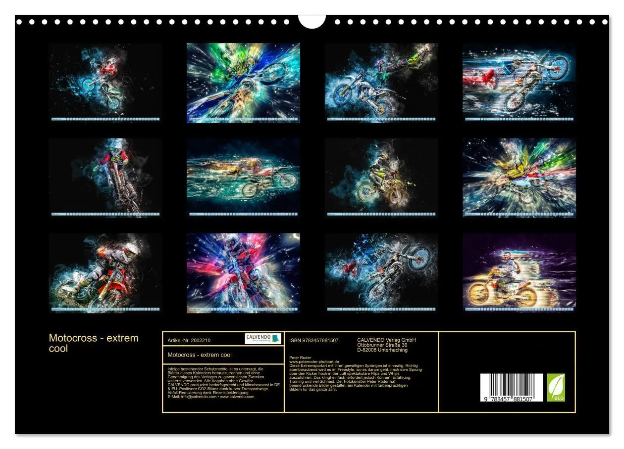 Bild: 9783457881507 | Motocross - extrem cool (Wandkalender 2026 DIN A3 quer), CALVENDO...