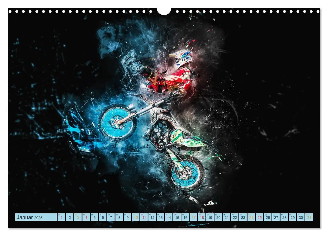 Bild: 9783457881507 | Motocross - extrem cool (Wandkalender 2026 DIN A3 quer), CALVENDO...