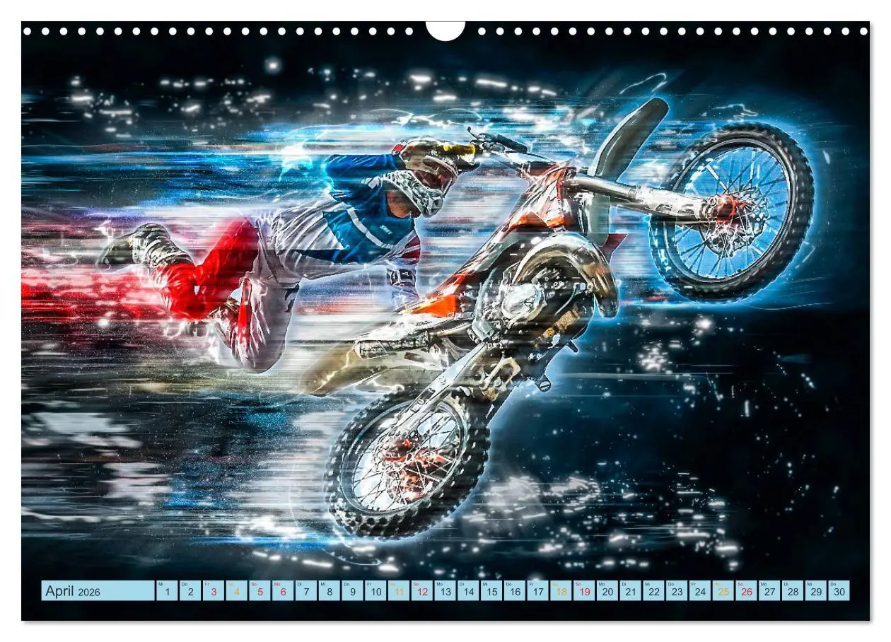 Bild: 9783457881507 | Motocross - extrem cool (Wandkalender 2026 DIN A3 quer), CALVENDO...