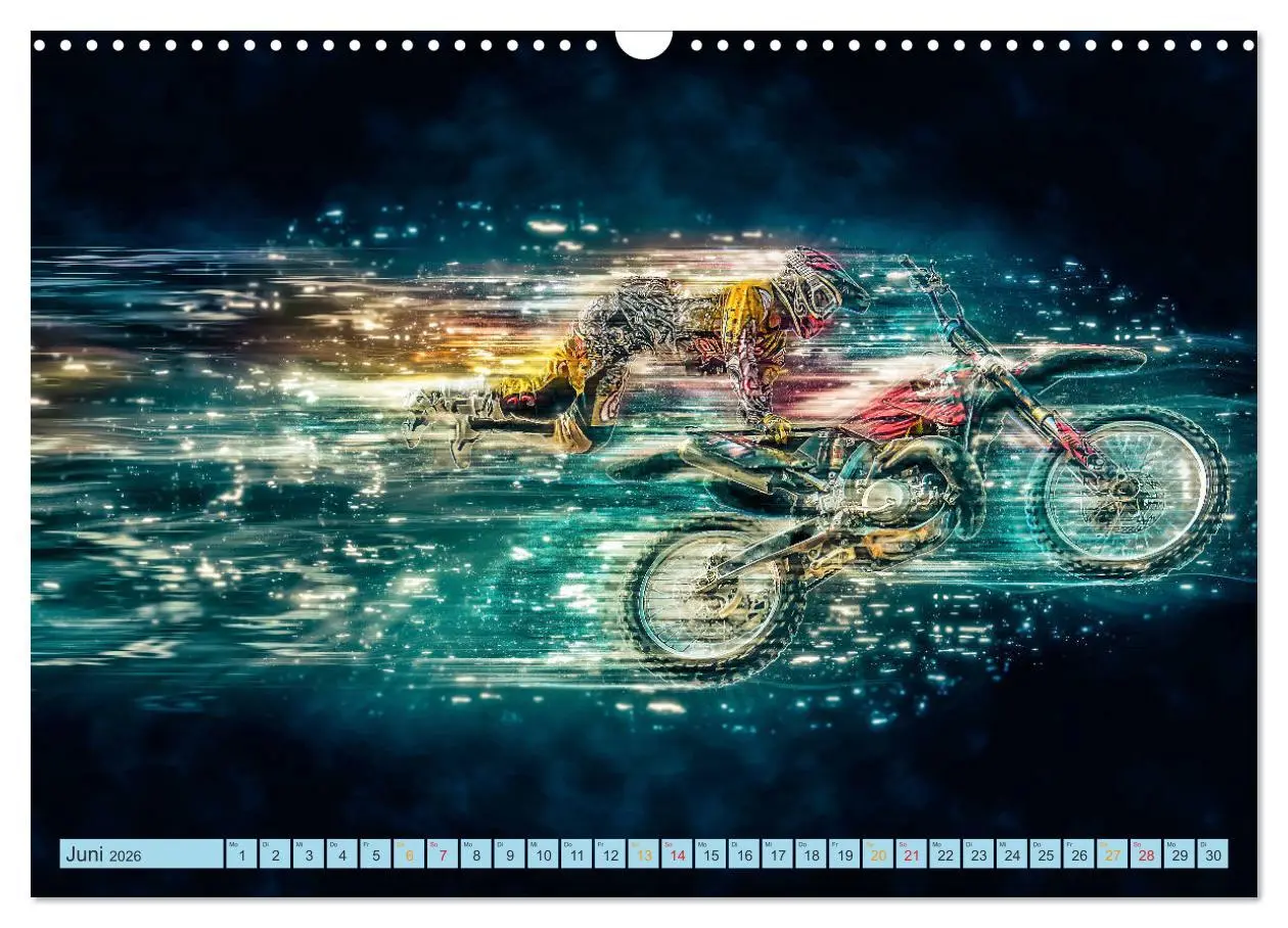 Bild: 9783457881507 | Motocross - extrem cool (Wandkalender 2026 DIN A3 quer), CALVENDO...