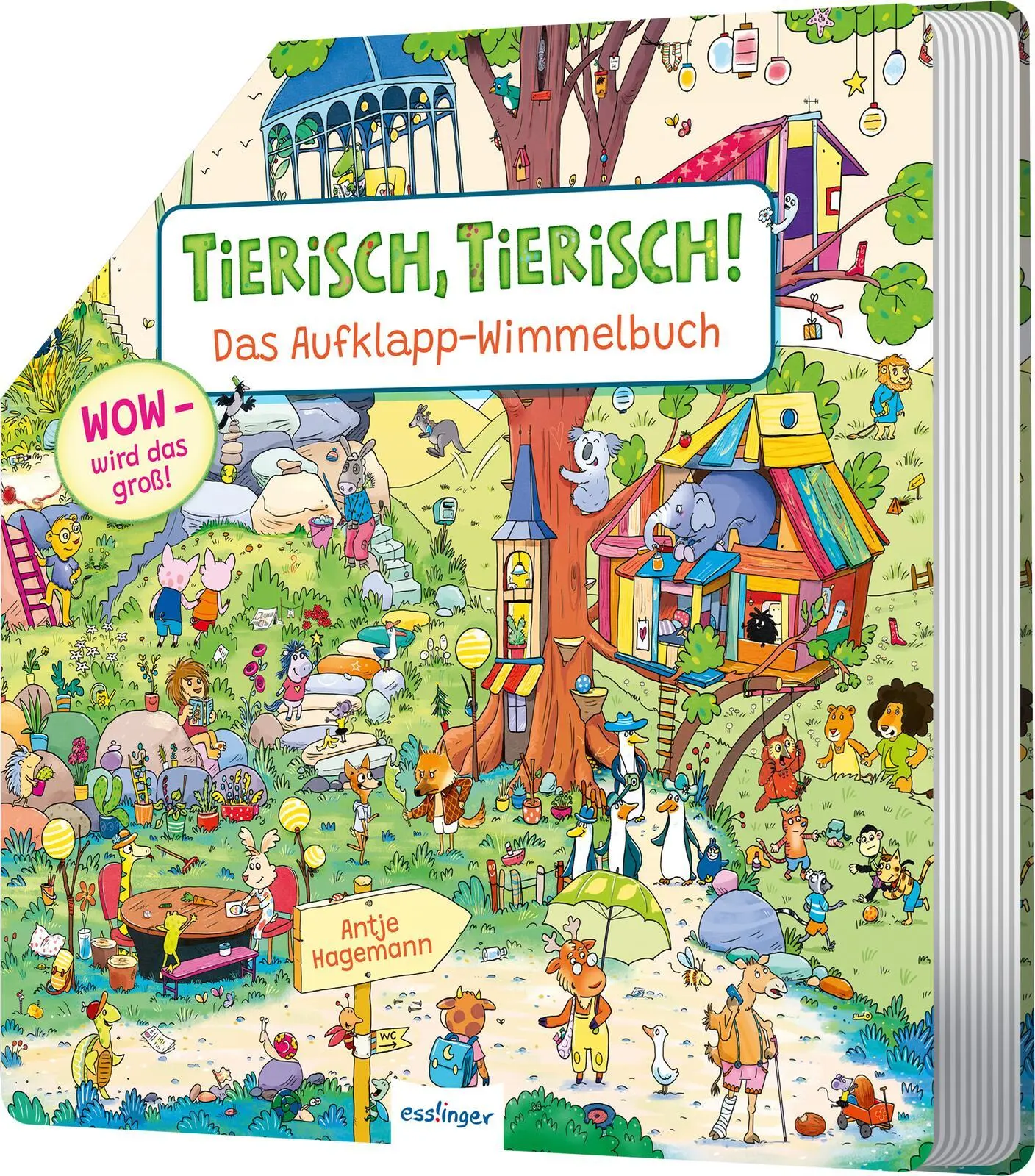 Cover: 9783480241507 | Tierisch, Tierisch! Das Aufklapp-Wimmelbuch | Antje Hagemann | Buch