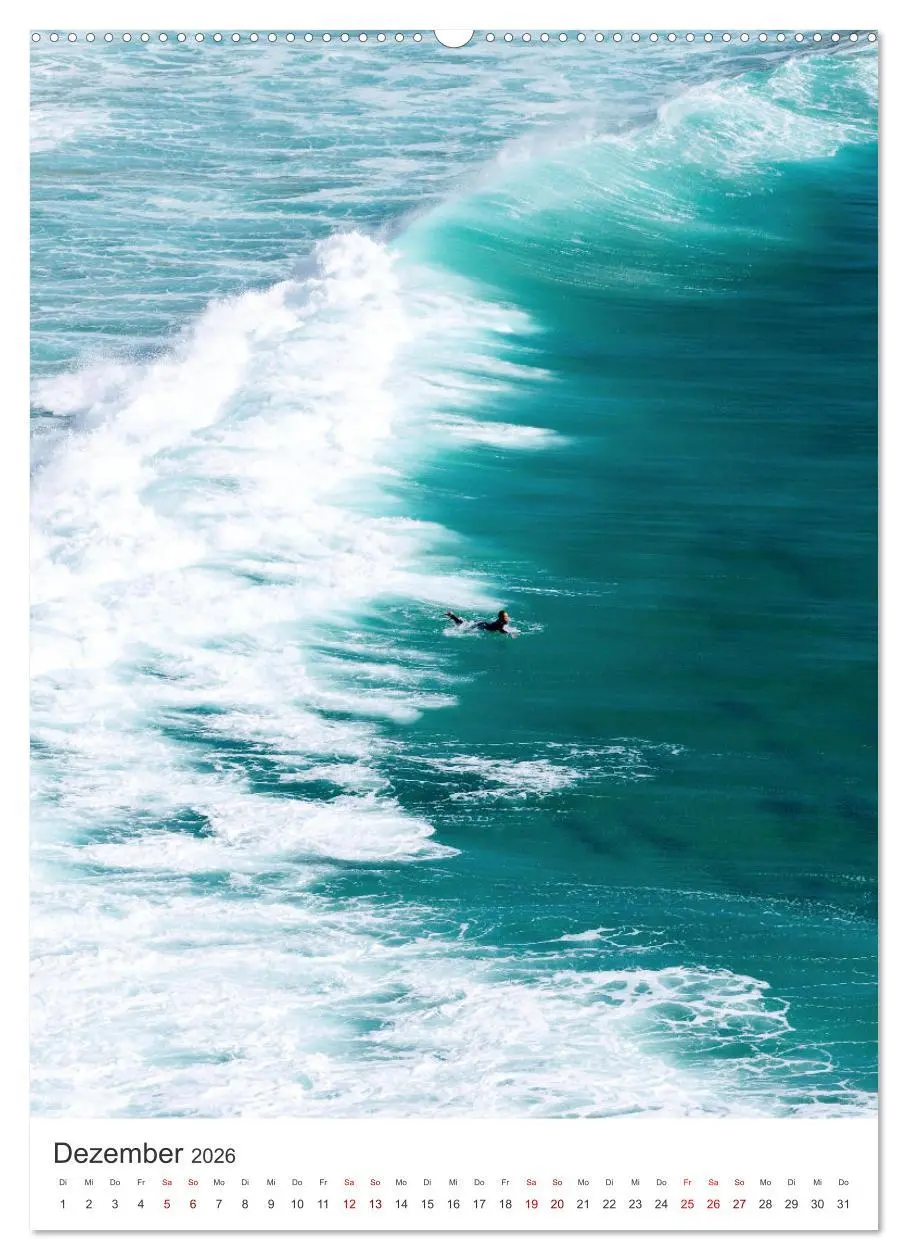 Bild: 9783516351507 | Surfen - Auf der perfekten Welle. (Wandkalender 2026 DIN A2 hoch),...