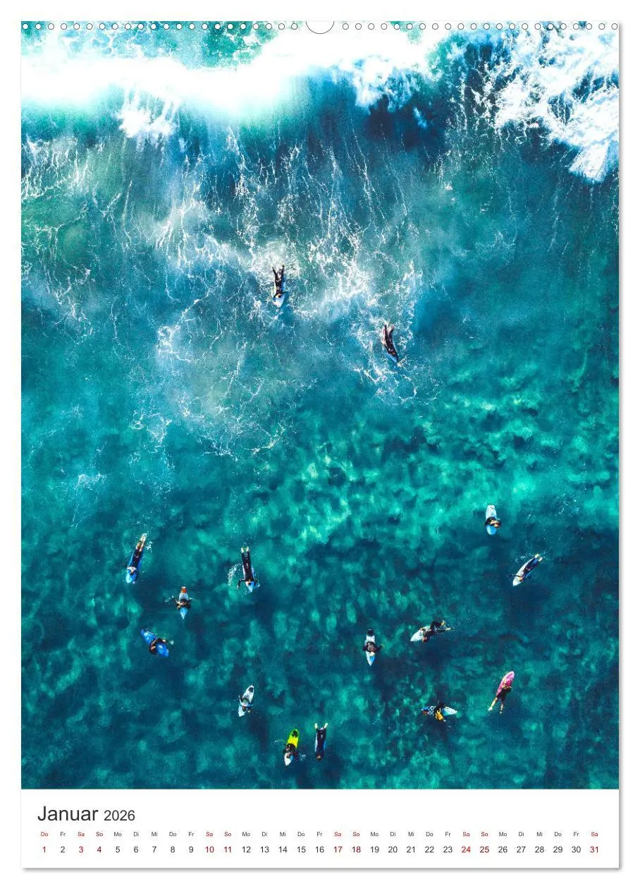 Bild: 9783516351507 | Surfen - Auf der perfekten Welle. (Wandkalender 2026 DIN A2 hoch),...