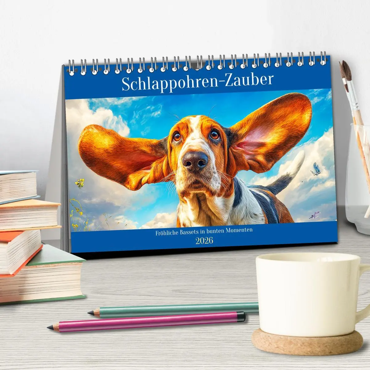 Bild: 9783516421507 | Schlappohren-Zauber. Fröhliche Bassets in bunten Momenten...