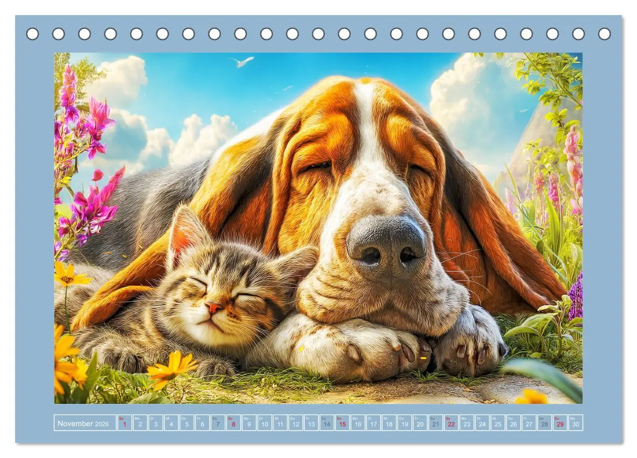 Bild: 9783516421507 | Schlappohren-Zauber. Fröhliche Bassets in bunten Momenten...