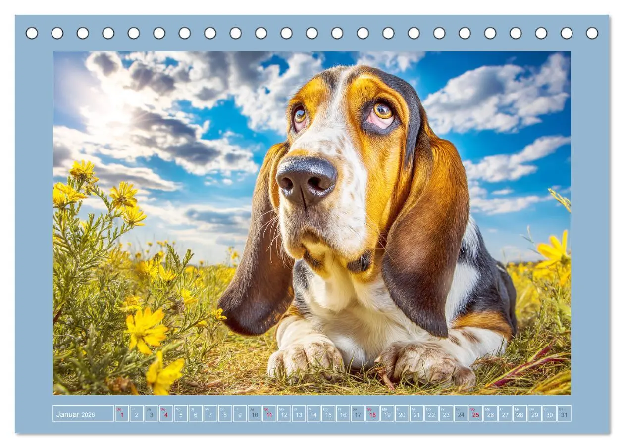 Bild: 9783516421507 | Schlappohren-Zauber. Fröhliche Bassets in bunten Momenten...