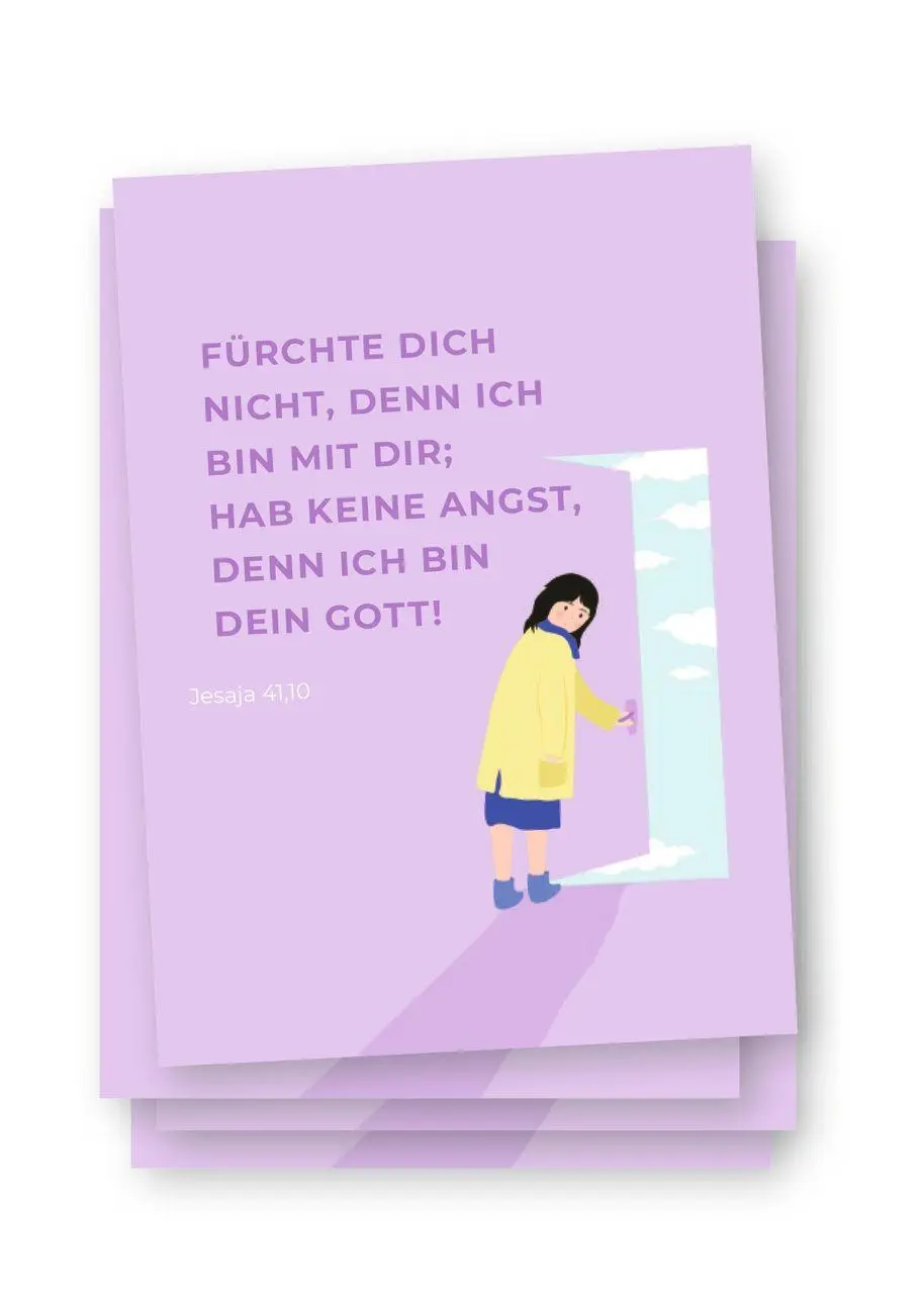 Postkarte zur Jahreslosung 2027 - 10 Karten im Set
