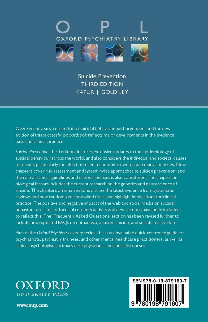 Rückseite: 9780198791607 | Suicide Prevention | Navneet Kapur (u. a.) | Taschenbuch | Englisch