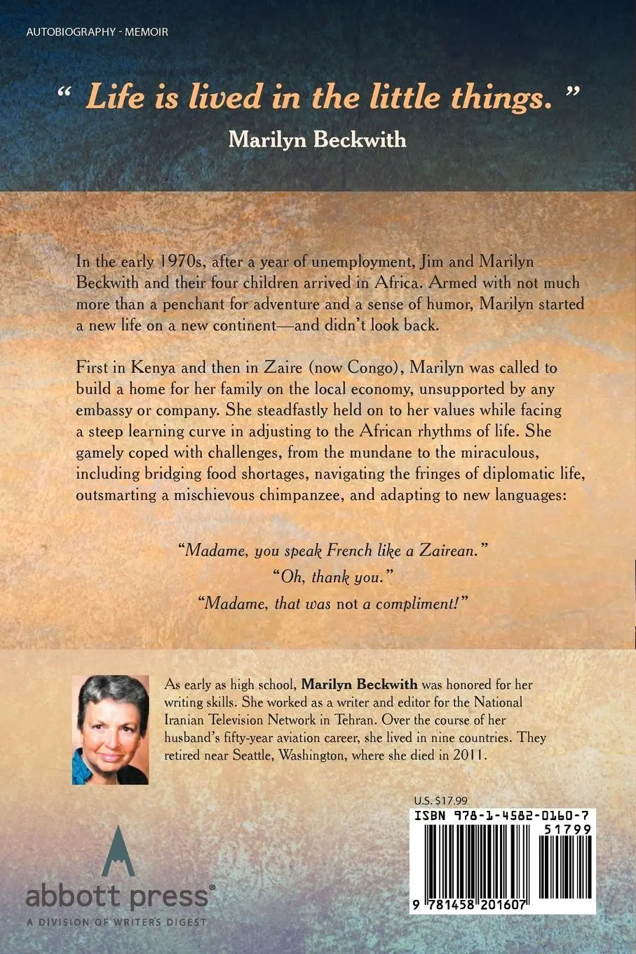 Rückseite: 9781458201607 | Home Is Where the Suitcases Are | Marilyn Beckwith | Taschenbuch