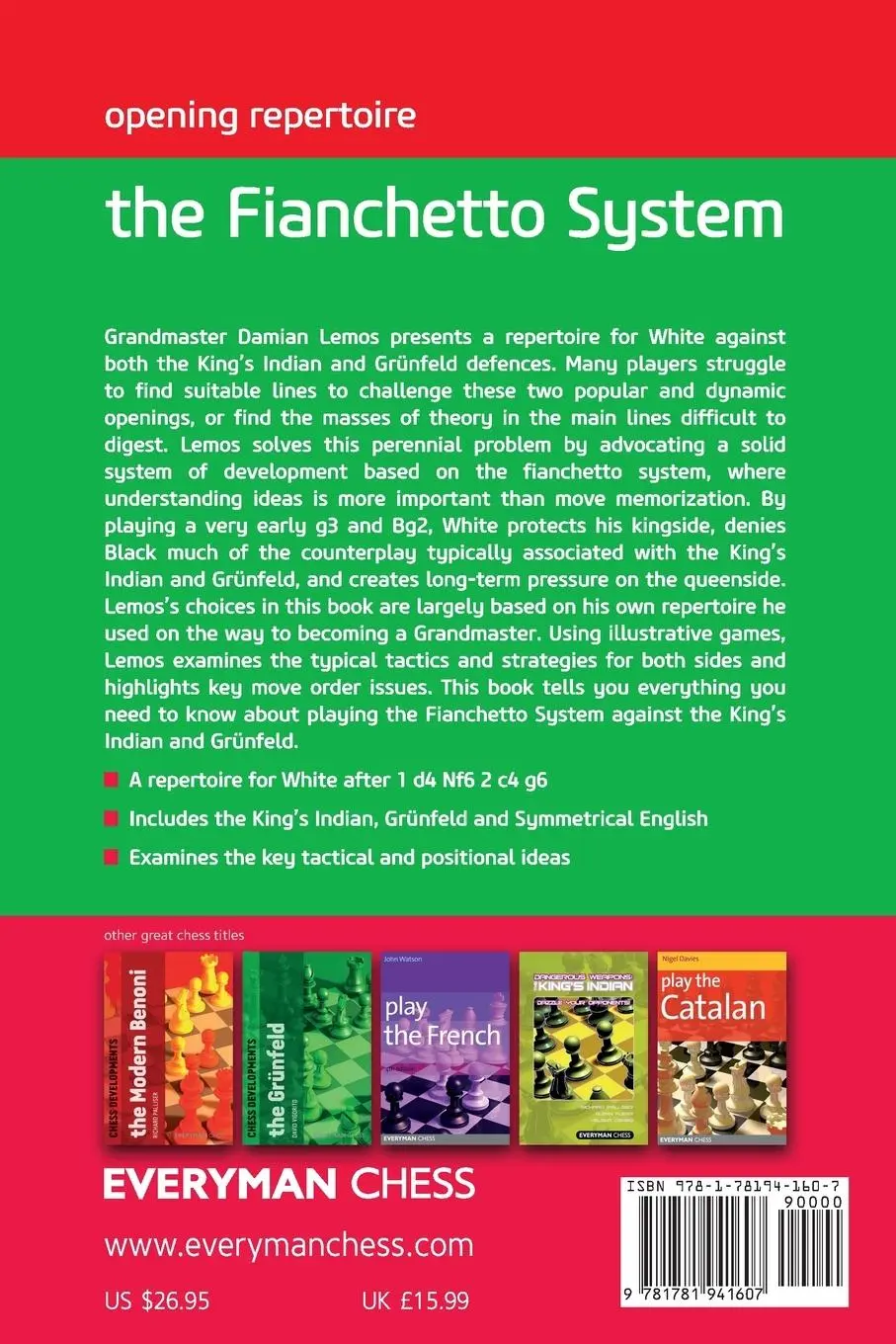Rückseite: 9781781941607 | Opening Repertoire | Damien Lemos | Taschenbuch | Englisch | 2014