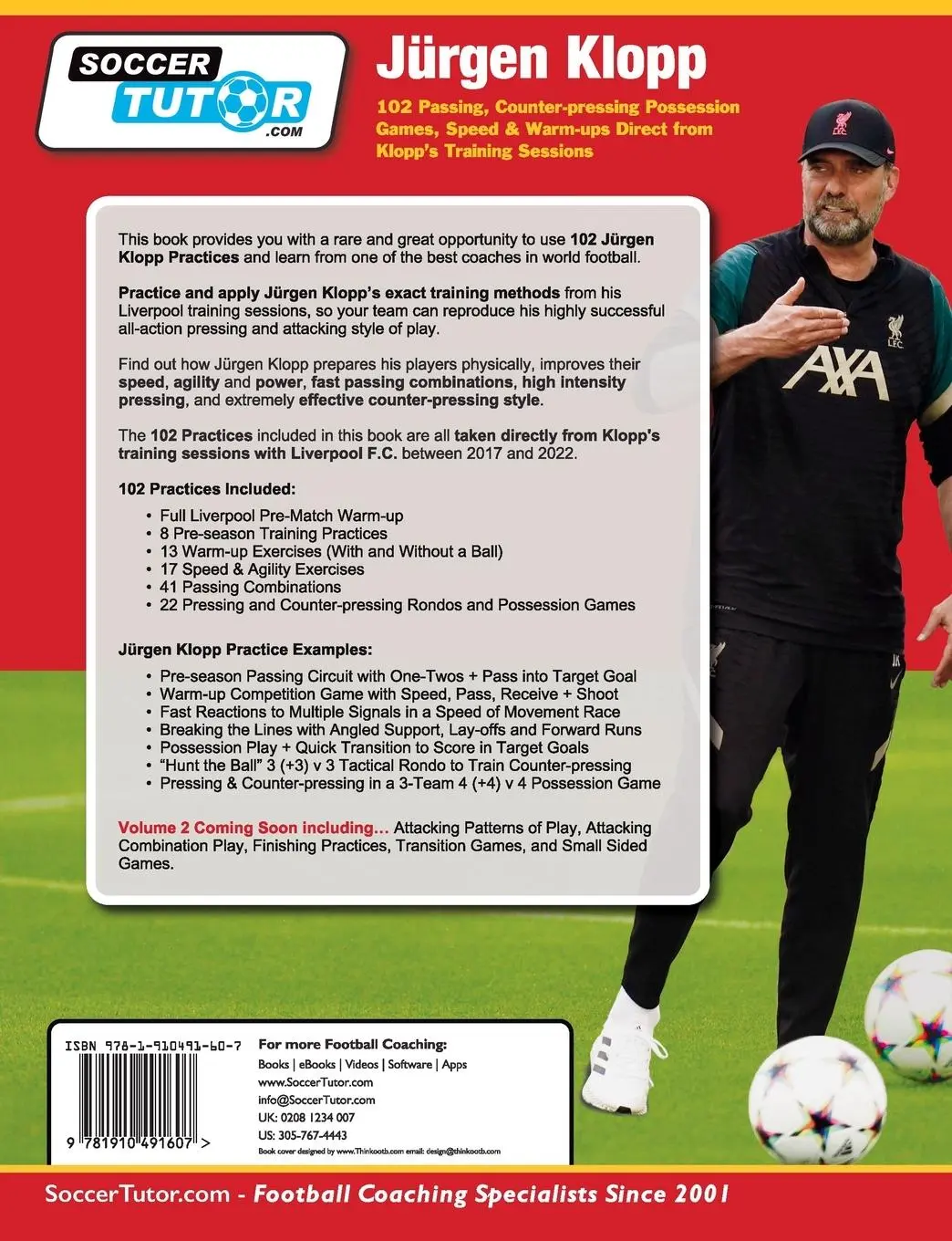 Rückseite: 9781910491607 | Jurgen Klopp - 102 Passing, Counter-pressing Possession Games,...