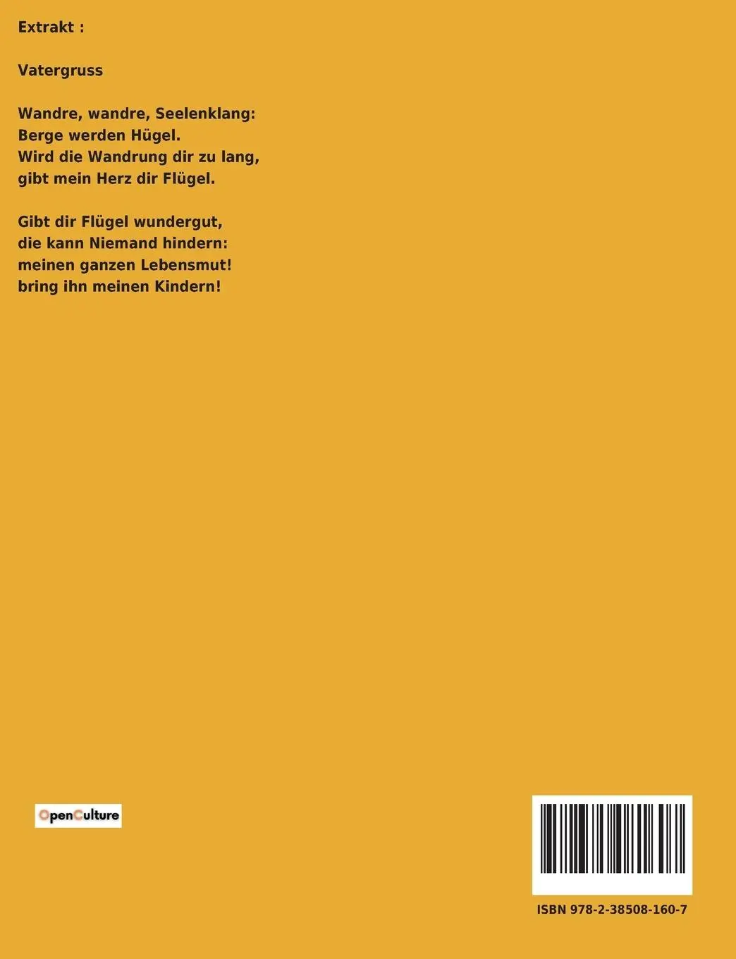 Rückseite: 9782385081607 | Der Kindergarten | Richard Dehmel | Taschenbuch | 66 S. | Deutsch