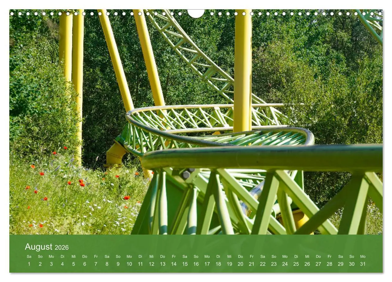 Bild: 9783457251607 | Abenteuer Achterbahn (Wandkalender 2026 DIN A3 quer), CALVENDO...