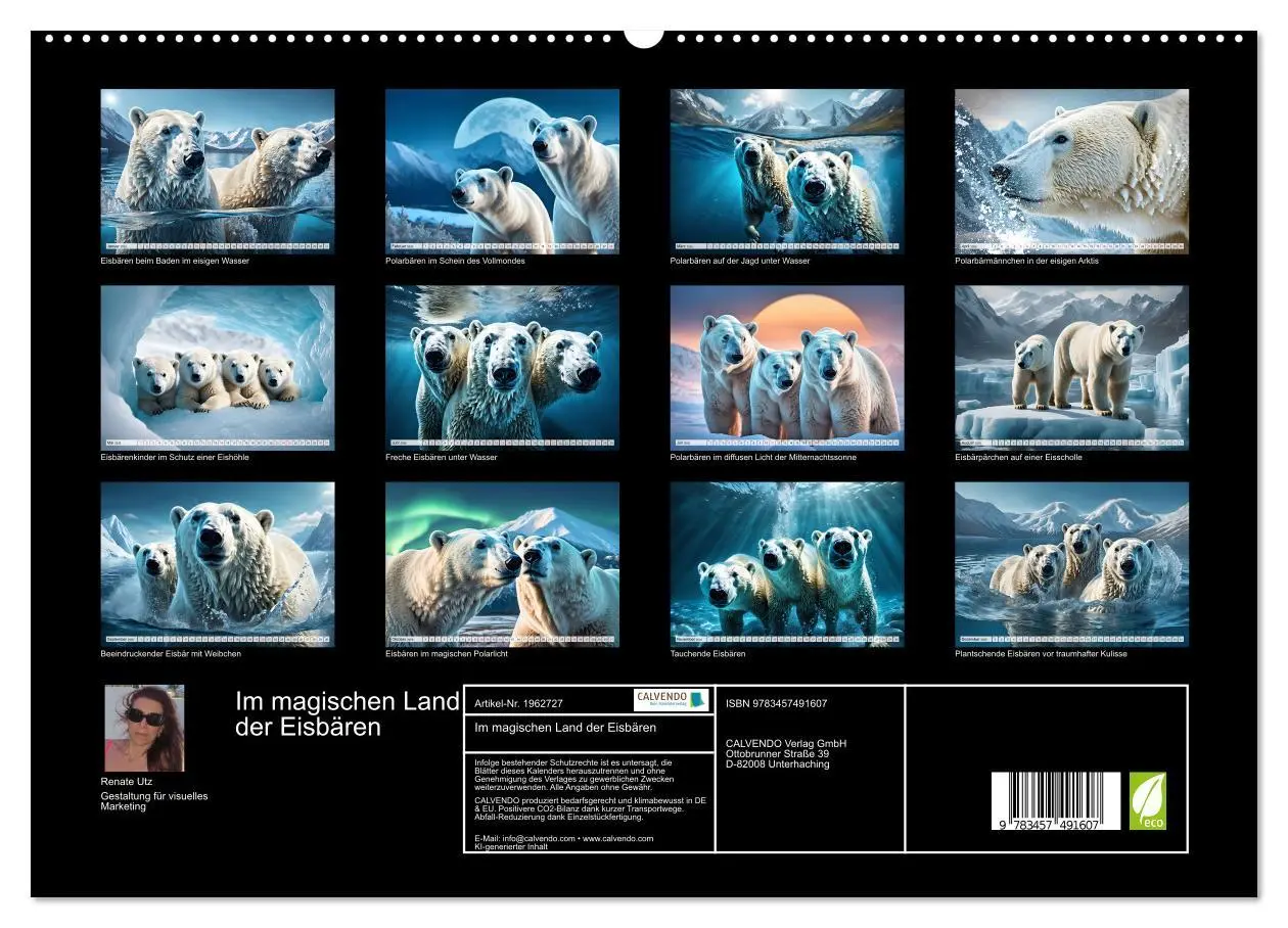 Bild: 9783457491607 | Im magischen Land der Eisbären (hochwertiger Premium Wandkalender...