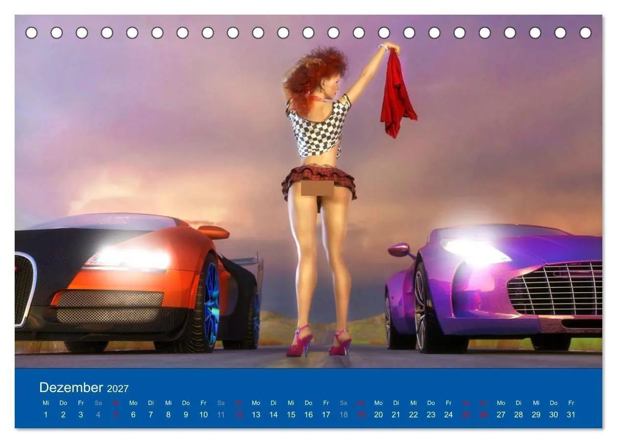 Bild: 9783569501607 | Freche Frauen und heiße Kisten (Tischkalender 2027 DIN A5 quer),...