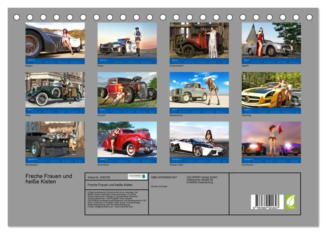Bild: 9783569501607 | Freche Frauen und heiße Kisten (Tischkalender 2027 DIN A5 quer),...