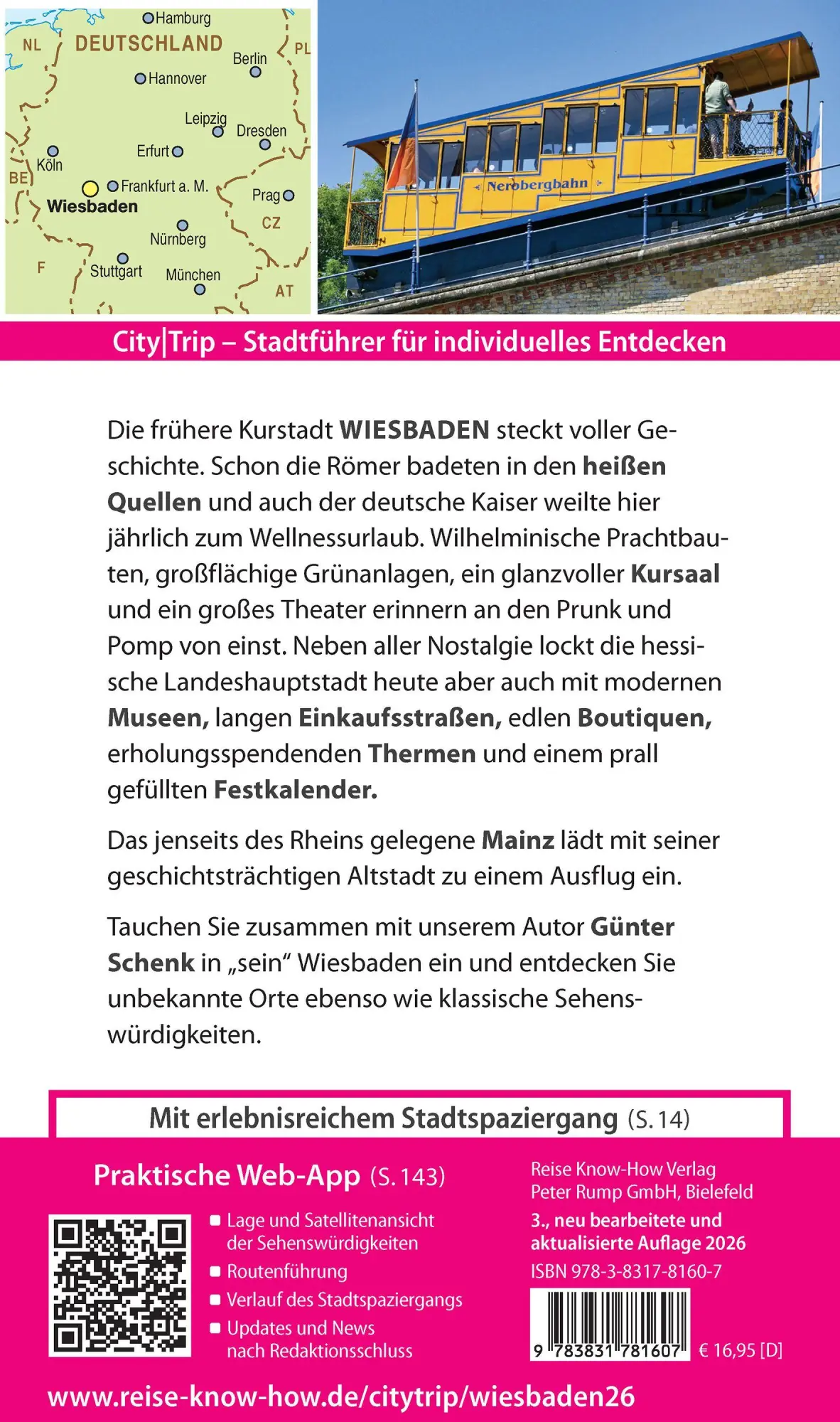 Bild: 9783831781607 | Reise Know-How CityTrip Wiesbaden | Günter Schenk | Taschenbuch | 2026