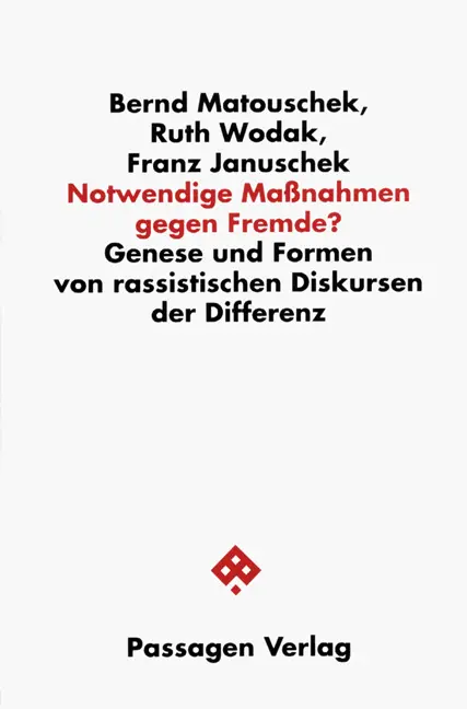 Cover: 9783851651607 | Notwendige Maßnahmen gegen Fremde? | Bernd Matouschek (u. a.) | Buch