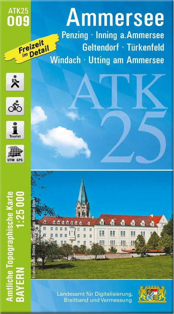 Cover: 9783987761607 | ATK25-O09 Ammersee (Amtliche Topographische Karte 1:25000) | Deutsch