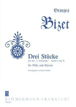 Cover: 9790010261607 | Drei Stücke | Georges Bizet | Notenblätter (ungebunden) | 48 S. | 1988