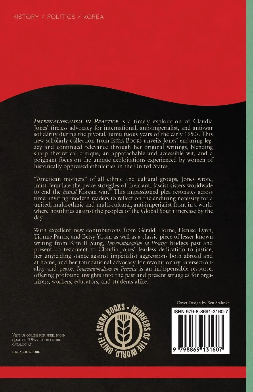 Rückseite: 9798869131607 | Internationalism in Practice | Claudia Jones | Taschenbuch | Englisch