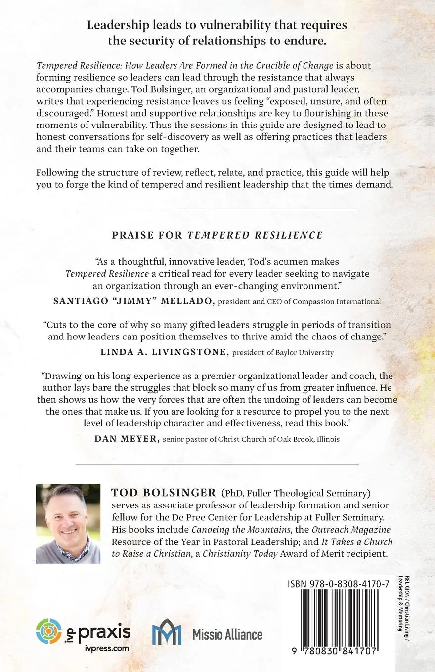 Rückseite: 9780830841707 | Tempered Resilience Study Guide | Tod Bolsinger | Taschenbuch | 2020