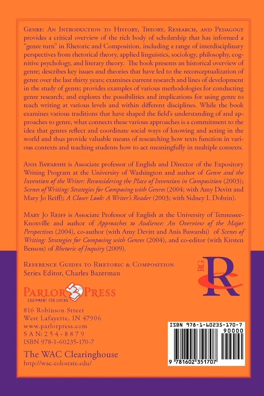 Rückseite: 9781602351707 | Genre | An Introduction to History, Theory, Research, and Pedagogy